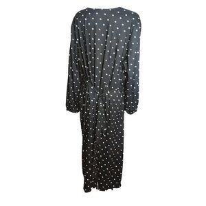 LOFT Black and White Polka Dot Dress